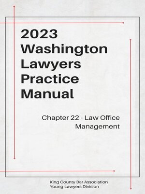cover image of Washington Lawyers Practice Manual Chapter 22